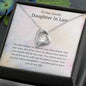 Daughter in Law- You are our Bonus Daughter- Forever Love Necklace