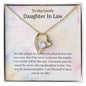 Daughter in Law- You are our Bonus Daughter- Forever Love Necklace
