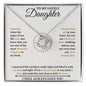 To My Lovely Daughter: I Squeezed This Necklace Really Tight