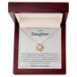 To My Daughter- Most Beautiful Chapter-Love Knot Necklace- Love Mom